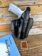 Vintage Don Hume Black Leather H721 OWB Holster For TANFOGLIO TZ 75 Right