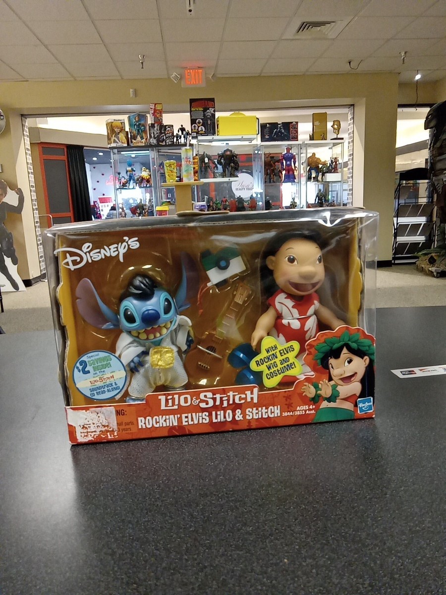 Lilo＆Stitch　ROCKIN ELVIS figure Disney Lilo & Stitch 2002 Hasbro Rockin' Elvis Figure Set