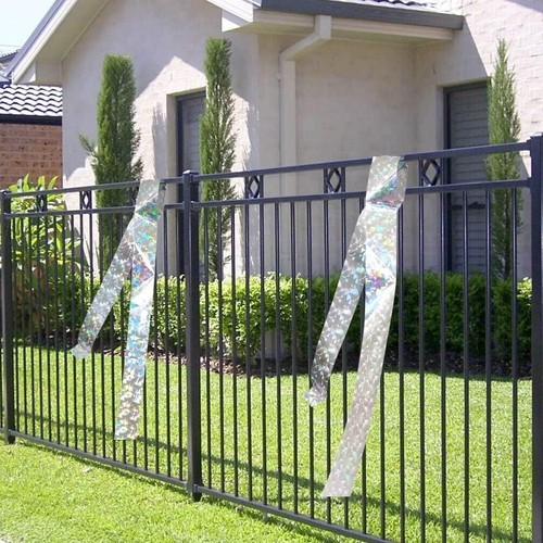 2 Rolls 328ft Flashing Bird Deterrent Reflective Scare Tape Ribbon Double Side - Picture 11 of 19