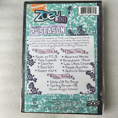 NEW Zoey 101 The Complete Second Season DVD Sealed 3-Disc Set Rare NEW
