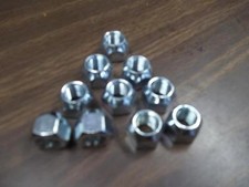 trailer zinc lug nut standard utilty trailer nuts half in by 20 tread wheel nuts