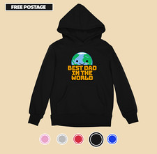 Mens Best Dad in the World Hoodie Fathers day gift, Superhero Dad hoodie Great