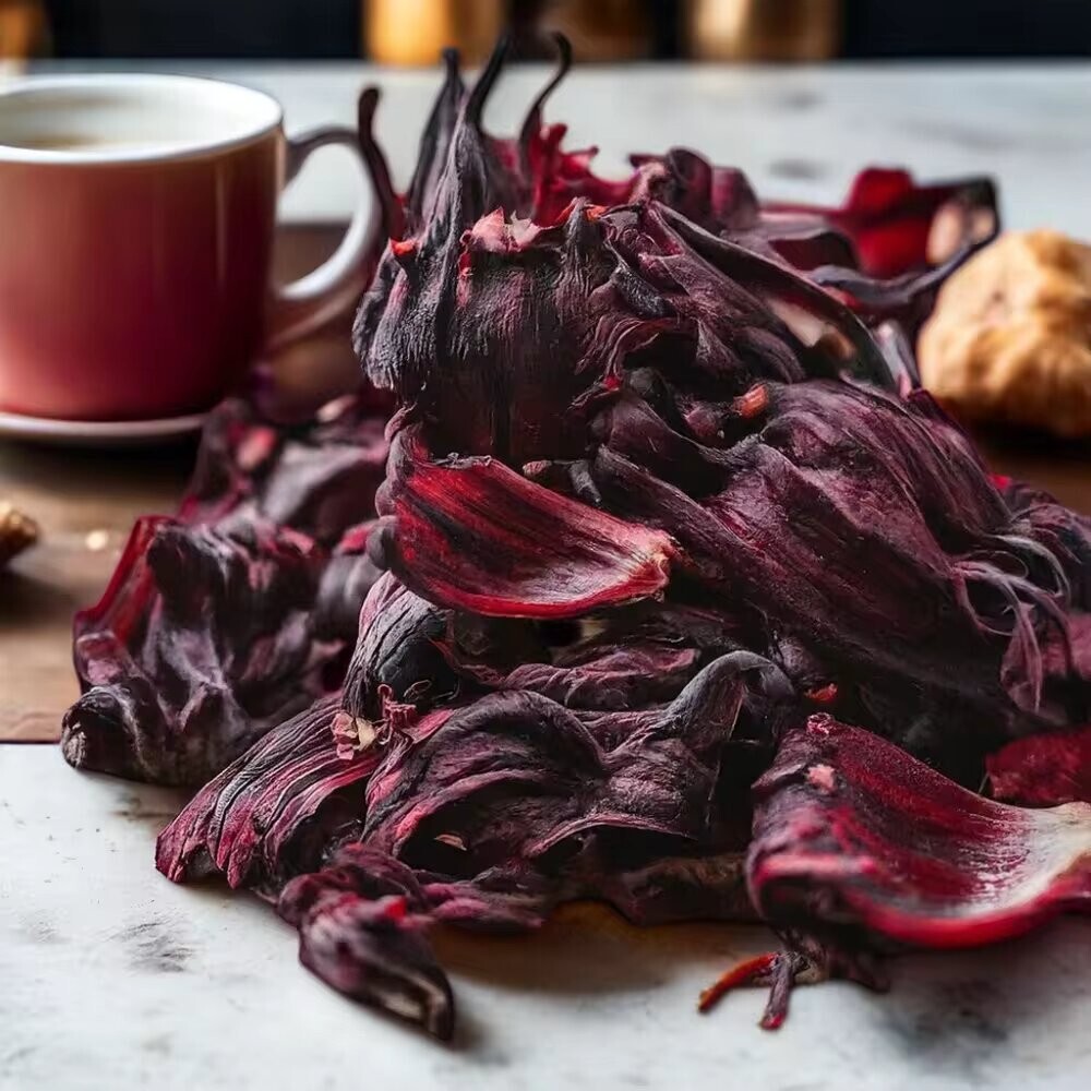 2.6 Oz Hibiscus Flower, All Natural Hibiscus Loose Leaf, Flor de