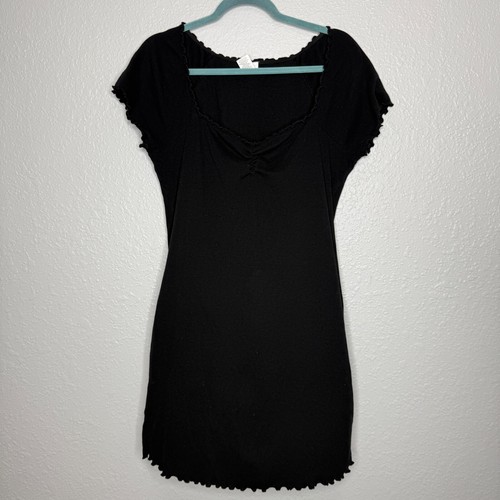 Abound Black t shirt dress XL pre-owned good condition - Picture 1 of 7