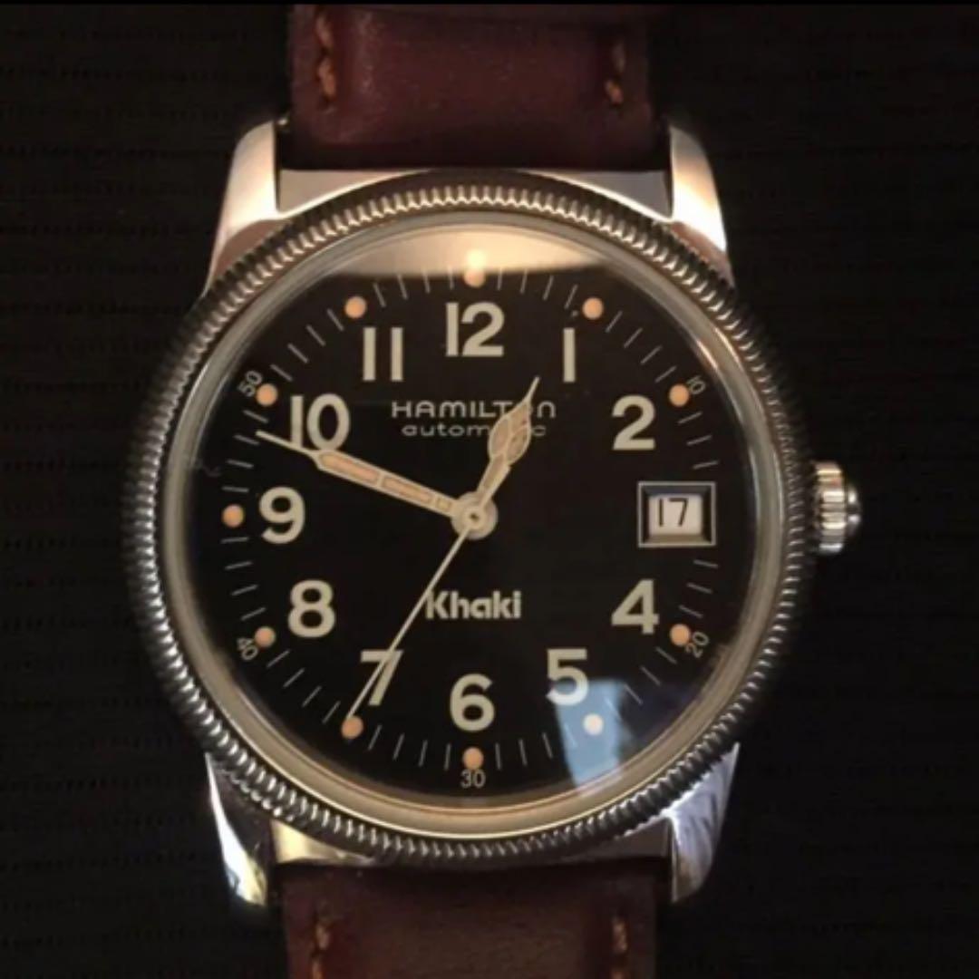 Hamilton King Khaki Automatic 8753 Analog Wristwatch 35mm No Box Used