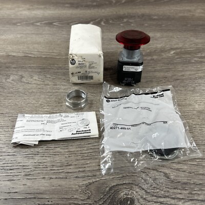 Allen Bradley 800T-FXJTP16RAV 2 Position Twist Release Red Illuminated Nos Oem