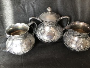 Old Pairpoint TeaSet Pieces