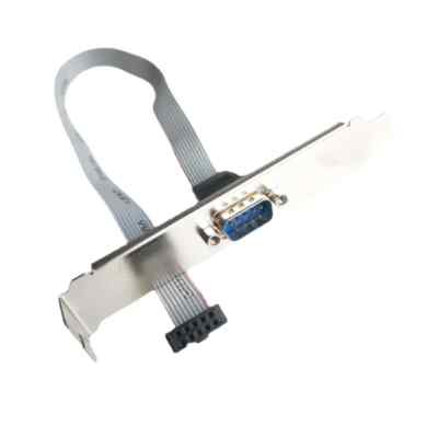 DB9 RS232 Serial Port To IDC 9Pin Ribbon Cable Computer Motherboard Panel Mount