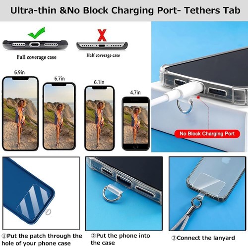 For Universal Pearl Phone Crossbody Lanyard & Wrist Strap with Tether Tabs - 第 31/54 張圖片