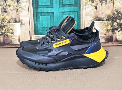 Reebok Legacy Classic Leather 'Black Collegiate Gold' Men Size 9.5 FY7439
