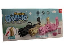 Gatling Bubble Machine Bubbler Maker Automatic Bubble Gun Toy For Kid Outdoor