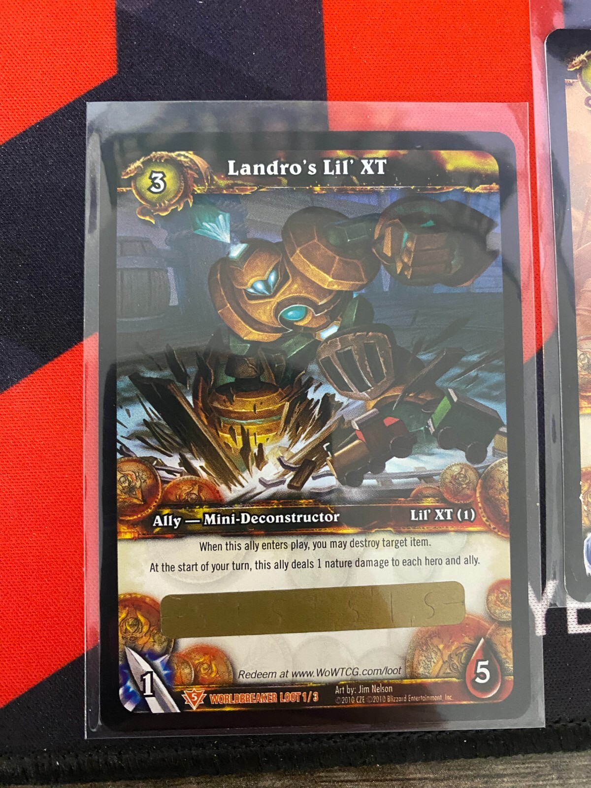 Landro's Lil' XT UNSCRATCHED Worldbreaker Loot Card WOW TCG World of