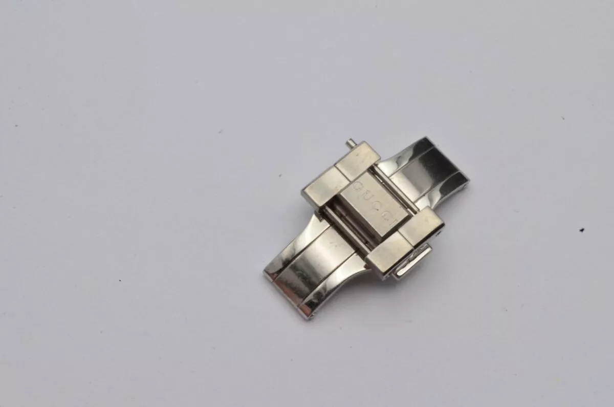 Gucci Steel Bracelet 20mm Deployment Clasp Vintage Rare 3