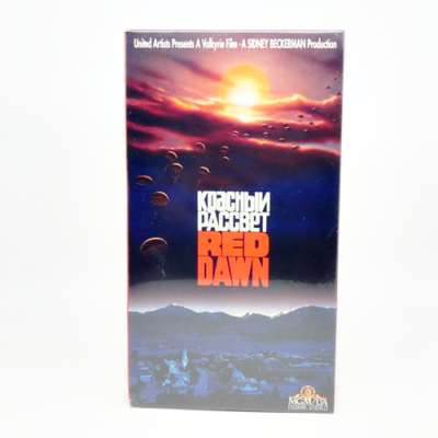 ロクタロー　赤盤　VHS Red Dawn 1984 VHS 1992 Swayze Sheen Howell Thompson MGM UA OOP for