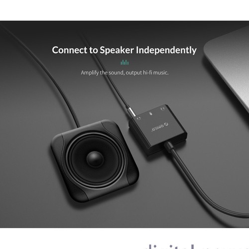 ORICO SC2 USB Sound Card w/3.5mm Adapter, Vol Control, Driver-Free Stereo Mic - Picture 8 of 9