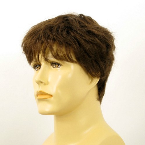 Perruque homme 100% cheveux naturel châtain clair ref LAURENT 8 - Imagen 2 de 8