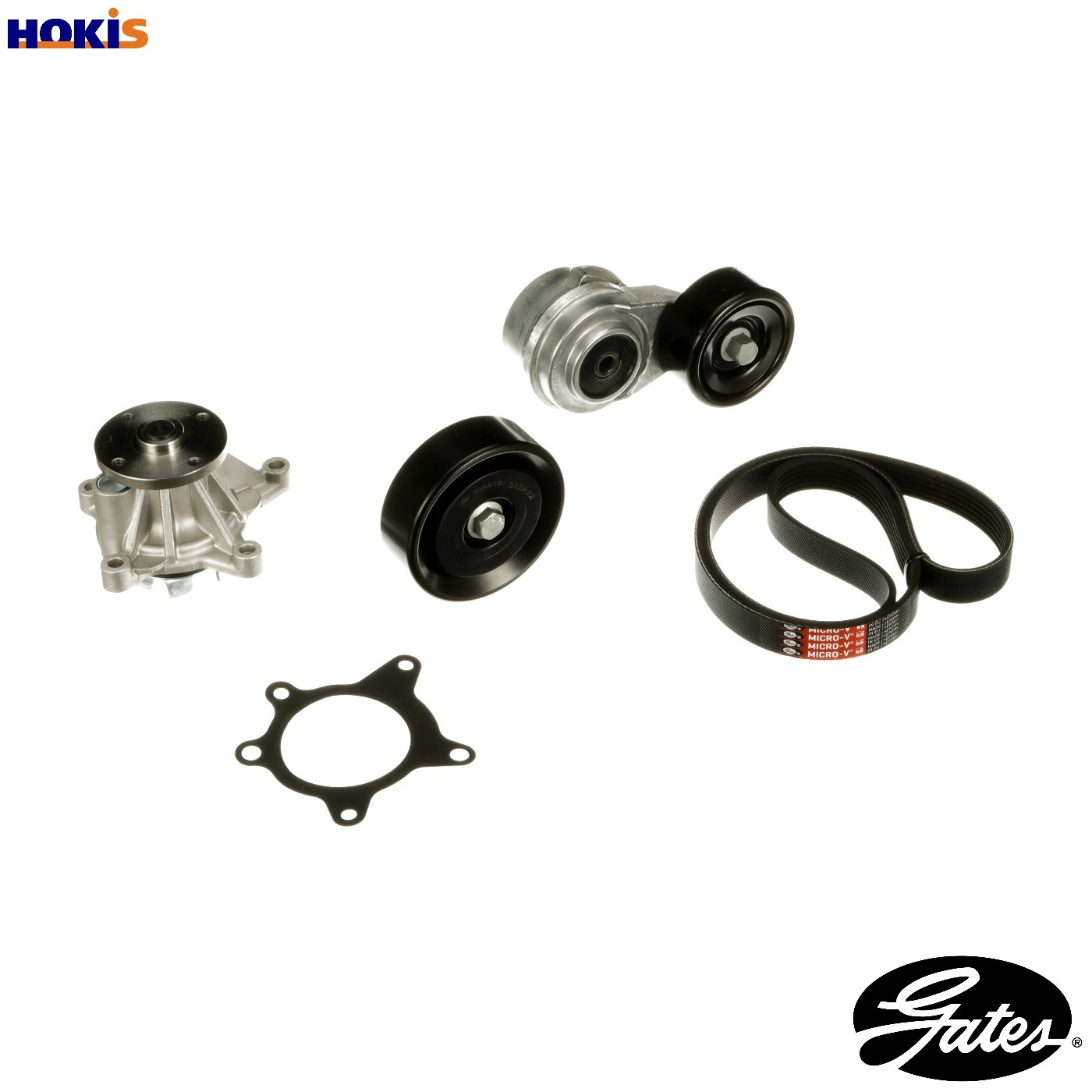 Water pump + V-belt kit KP96PK2138 GATES for KIA HYUNDAI - Image 4