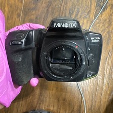 Minolta Maxxum 400si 35mm SLR Film Camera Body Only Powers On UNTESTED