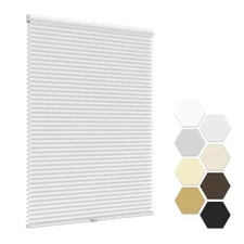 No Tools Drill Cordless Cellular Shades Light Filtering Honeycomb Pleated Blinds