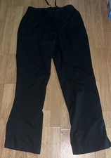 Purple Label Healing Hands Women  s Black Wide Leg Scrub Pants Size Large Tall T8