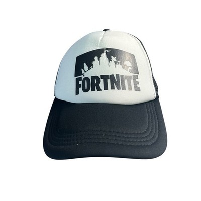 FORTNITE Cap Hat Mesh Snap Back Trucker Adjustable Black White OSFM NEW