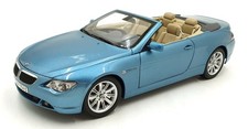 Kyosho 1/18 Scale Diecast 80 43 0 153 440 BMW 6 Series Convertible - Blue
