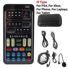 Live Broadcast Sound Card Voice Changer   8-Mode Device for Laptop  Mobile NEW