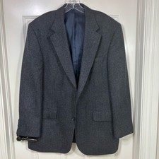Lands' End Blue Men's Wool Blazer 44R