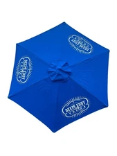 DEEP EDDY VODKA BLUE OUTDOOR PATIO UMBRELLA MAN CAVE DECOR BETTY LARGE 7FT