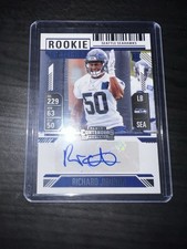 Richard Jibunor 2024 Panini Contenders Rookie Ticket Auto Seattle Seahwaks #255