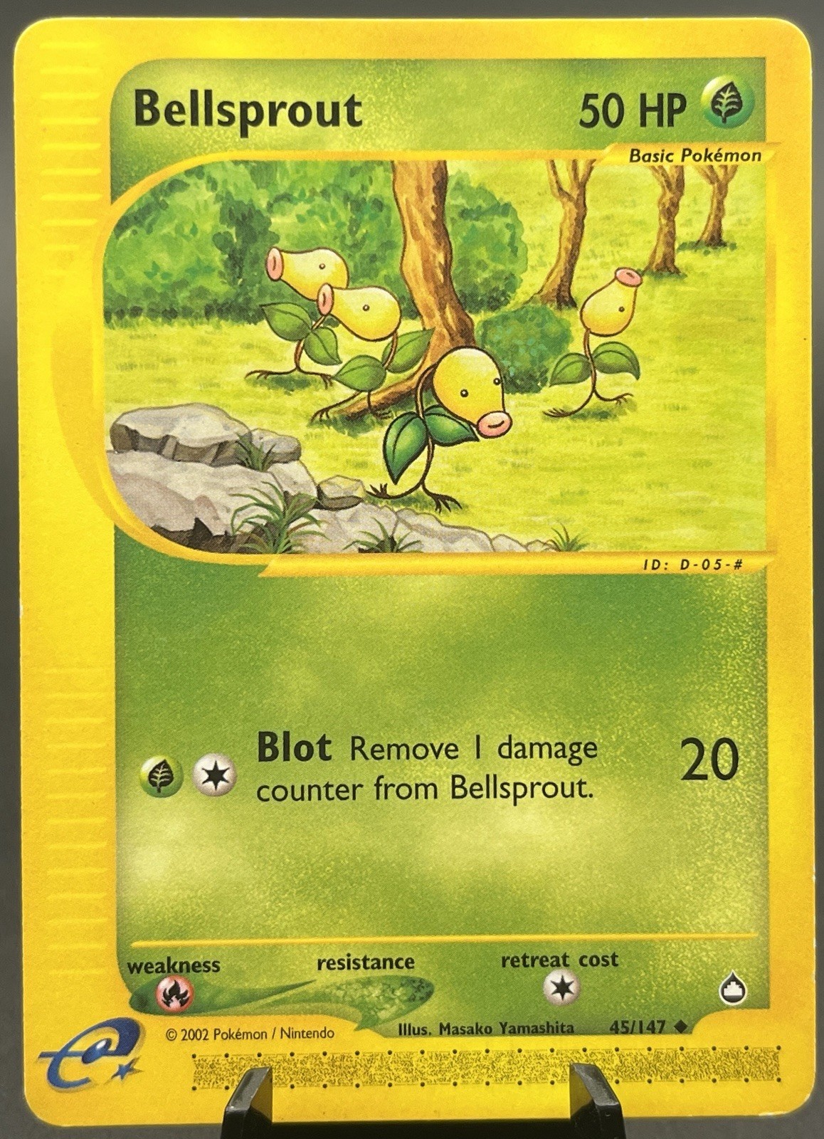 Bellsprout 45/147 Aquapolis Common Regular Pokemon Card NM TCG