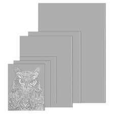 Soft Rubber Linocut Sheets 1A4+2A5+3A6 Grey Linoleum Pack of 6