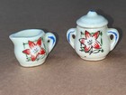 VINTAGE MINIATURE 7 PIECE TEA SET FROM JAPAN TEAPOT, CREAM, SUGAR & CAP — photo 4