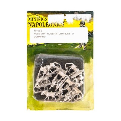 Minifigs Napoleonic Russian Minis 15mm  Russian Hussar Cavalry w/Comma Pack New