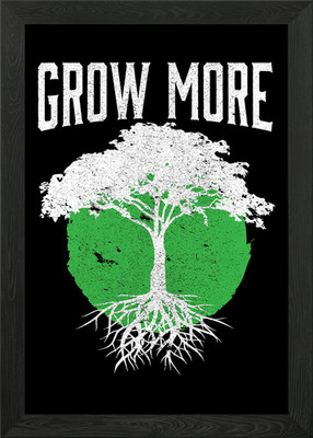 Grow More Gardening Gerahmtes Wandbild Poster Leinwanddruck Bild
