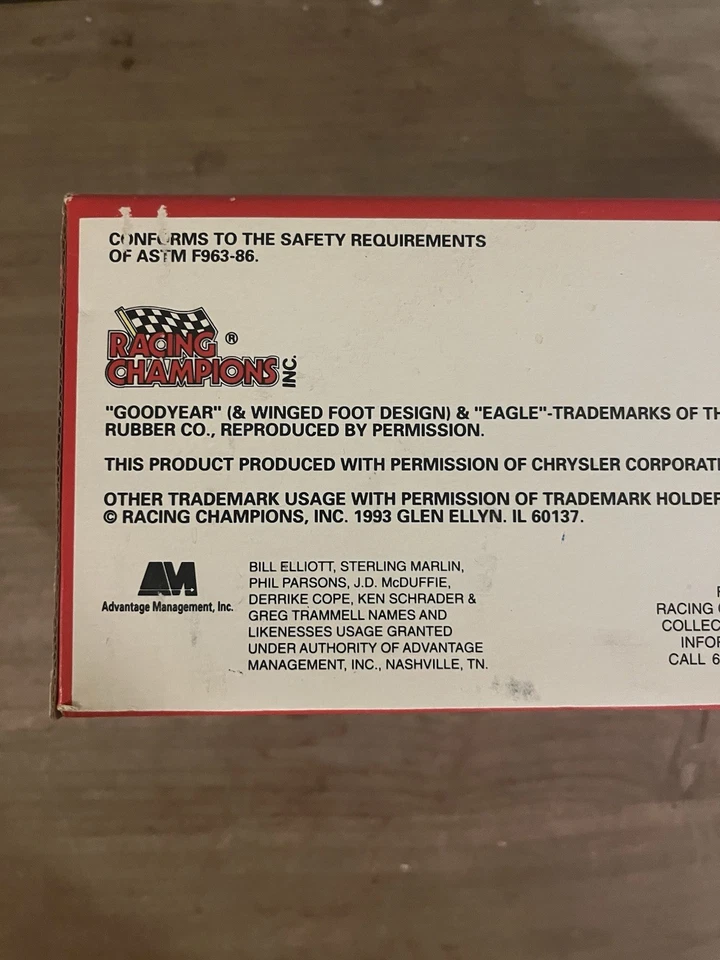 Racing Champions Bill Elliott True Value 1993 1/43 Foto 3 de 4