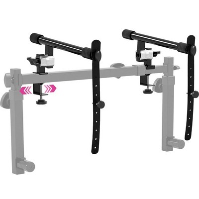 Liquid Stands 2 Tier Keyboard Stand Attachment - Arms Only - Adjustable Electric