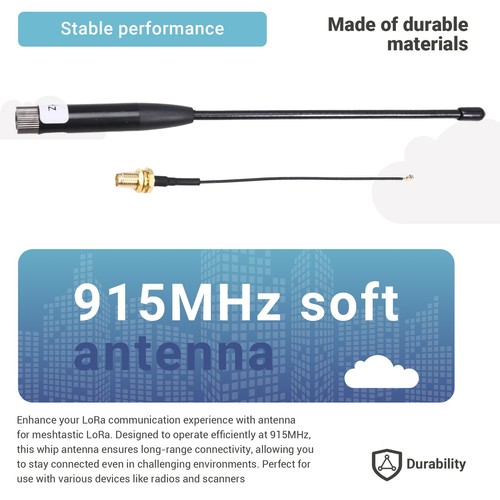 915 MHz Antenne, 8 DBi Verstärkung, Langstrecken-Soft-Whip-Antenne mit SMA-9476 - Bild 4 von 7