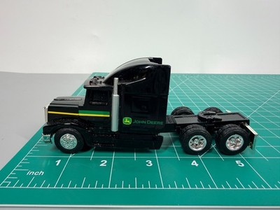 ERTL 5'' John Deere Black Dual Axle Die Cast Semi Trailer Truck Toy 1:64 Scale