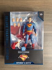 DC McFarlane Superman Movie Deluxe Theatrical Edition Superman And Krypto Figure