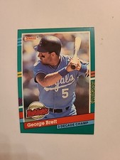 1990 Leaf George Brett #BC-19 Highlights Kansas City Royals Baseball Card