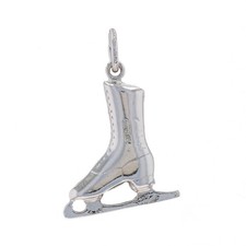 Sterling Silver Ice Skate Charm - 925 Winter Sports Recreation New Old Stock