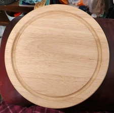 9-3/4" Natural Wood Display Base for 8" Clear Cloche Dome / Bell Jar Display 