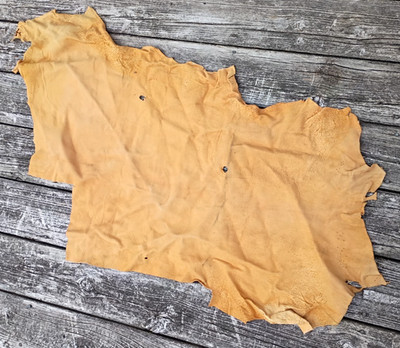 Deer Skin Leather Hide Vintage for Crafts Soft Supple Michigan Deer 25'' x 43''
