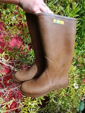 Le Chameau Bottes hautes en caoutchouc marron