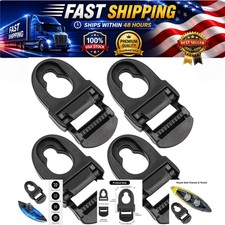 Kayak Seat Clips Hooks 4 Sets Replacement Parts Lifetime Emotion Black