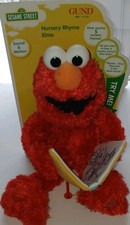 Sesame Street Nursery Rhyme Talking Singing Elmo 15" Plush Toy In Box New