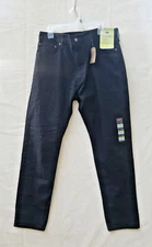 NEW Men's Classic Levi's 512 Slim Taper Stretch Black Jeans 38×32 