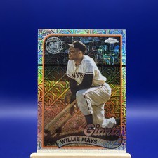 2024 Topps Chrome Series 1 Baseball Willie Mays #T89C-76 1989 Mojo Refractor