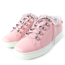 Pristine JIMMY CHOO Low cut sneakers ANTIBES/F Antibes  Powder pink leather
